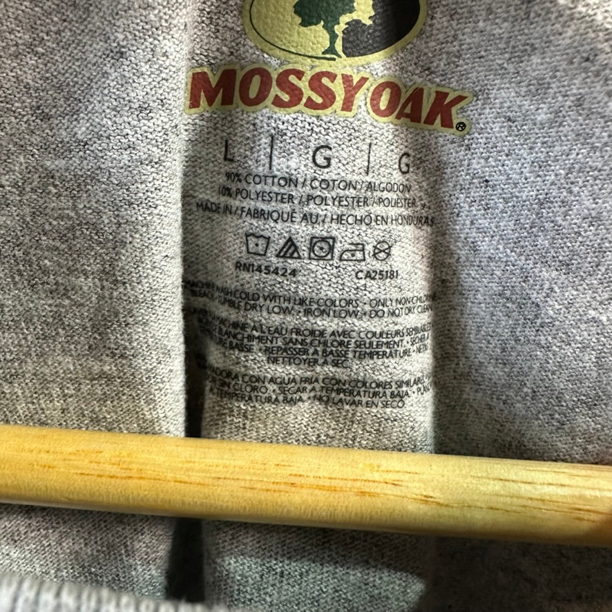 Mossy Oak Mens Large Gray T-Shirt NEW