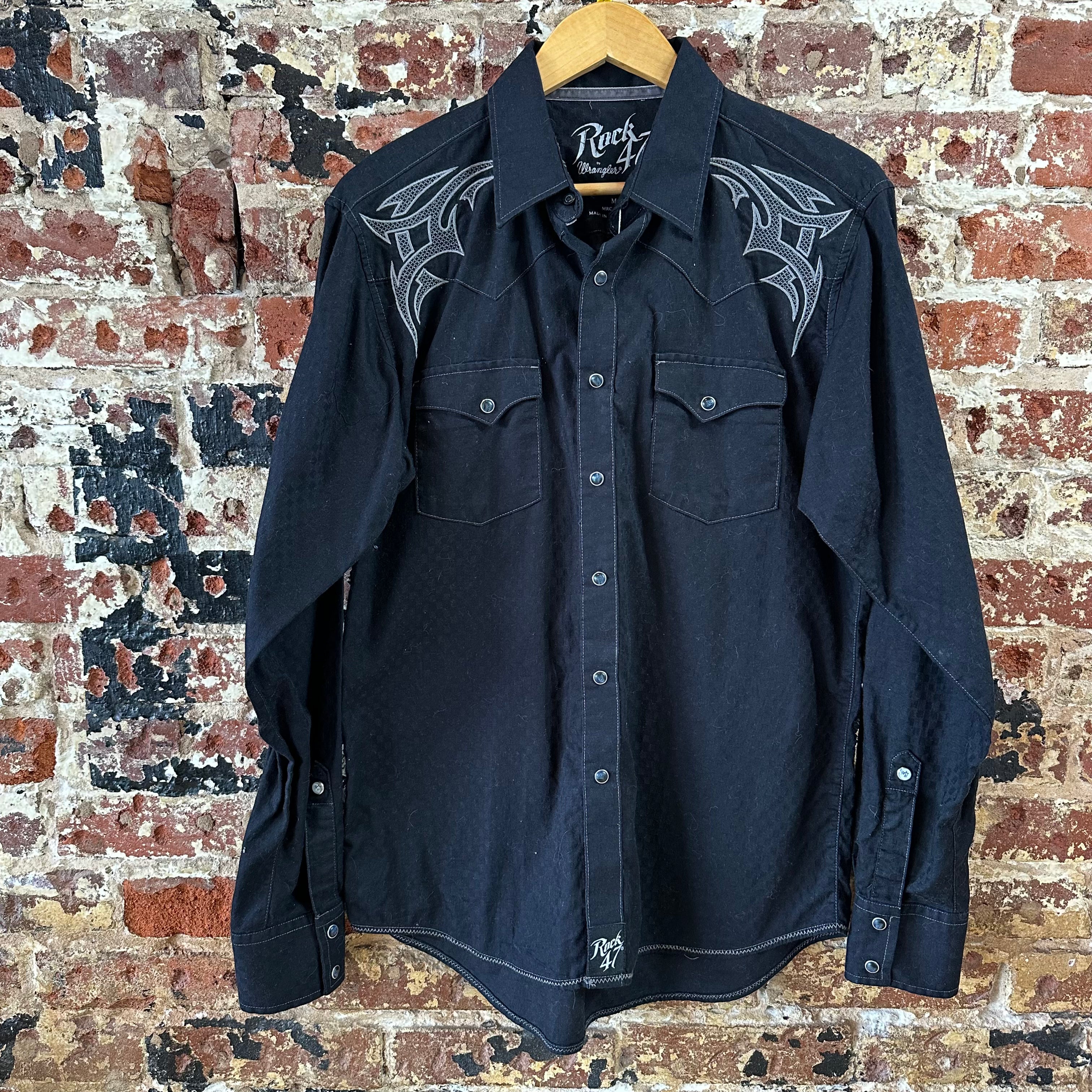 Wrangler Mens Medium Button Up