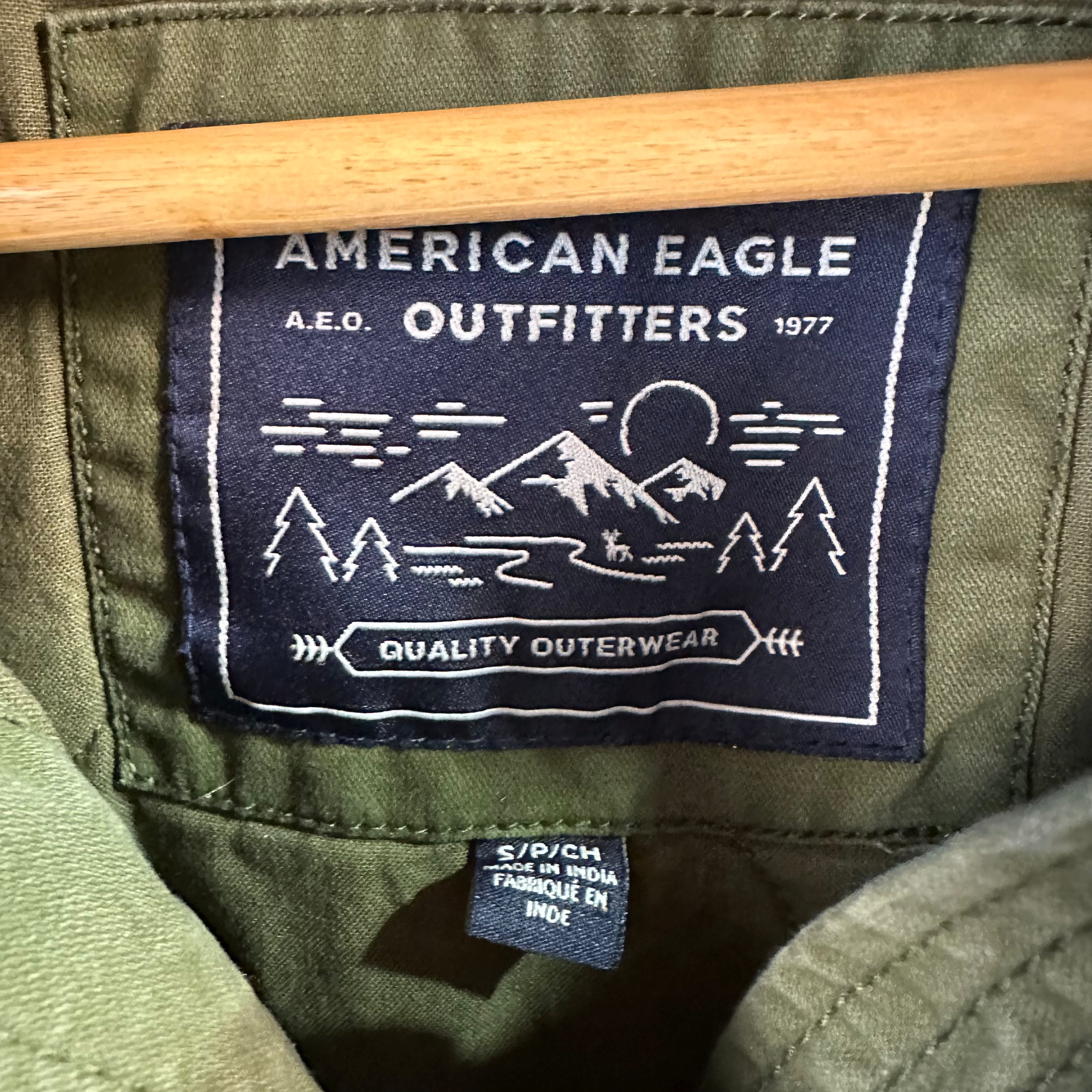 American Eagle Womens Small Green Jacket