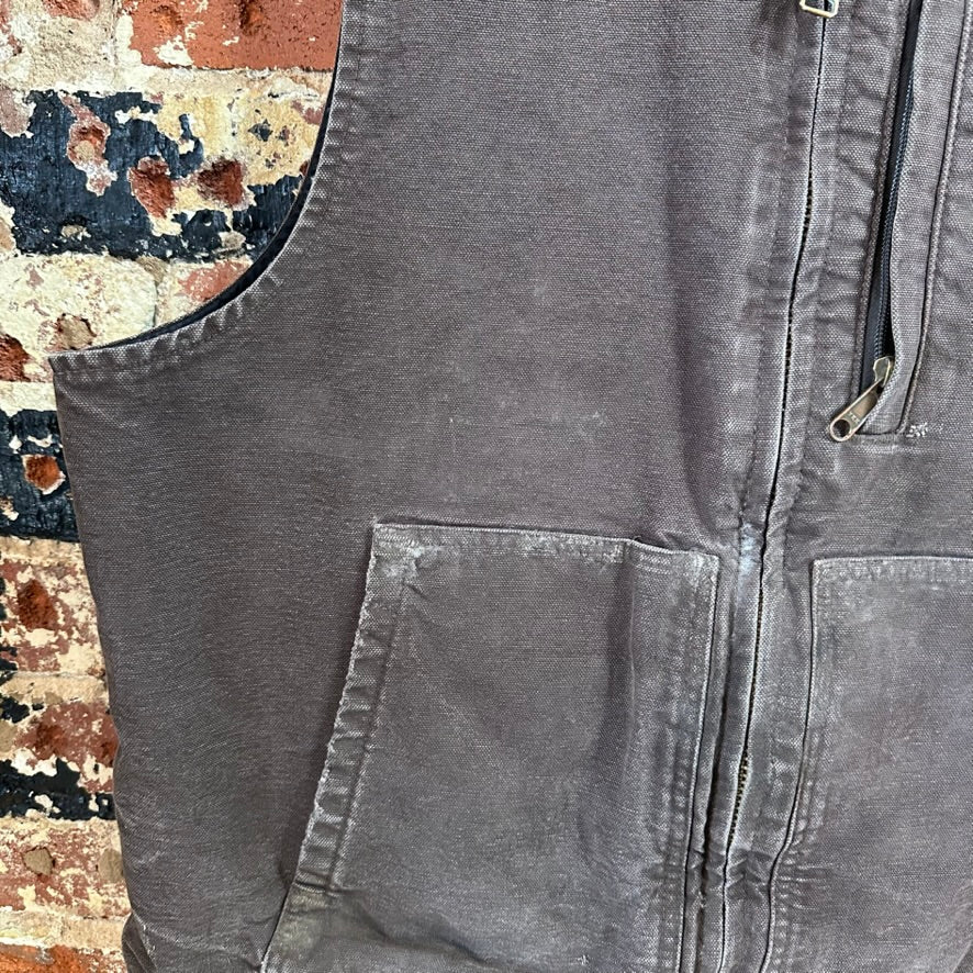 Carhartt Dark Brown Lined Men's Large Vest