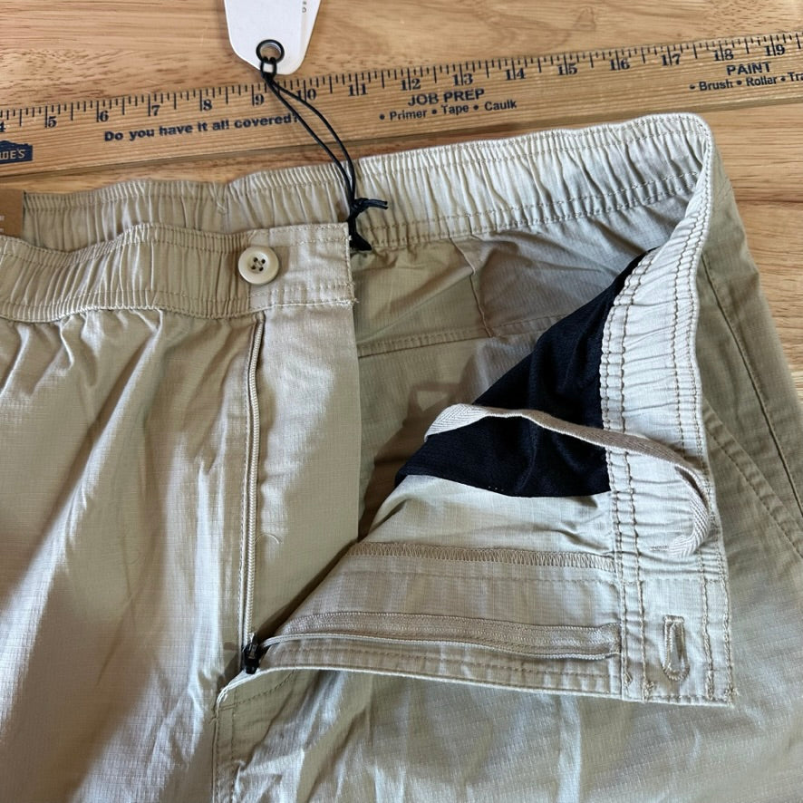 prAna Cargo Pants Mens Medium Tan Tapered Leg NEW NWT