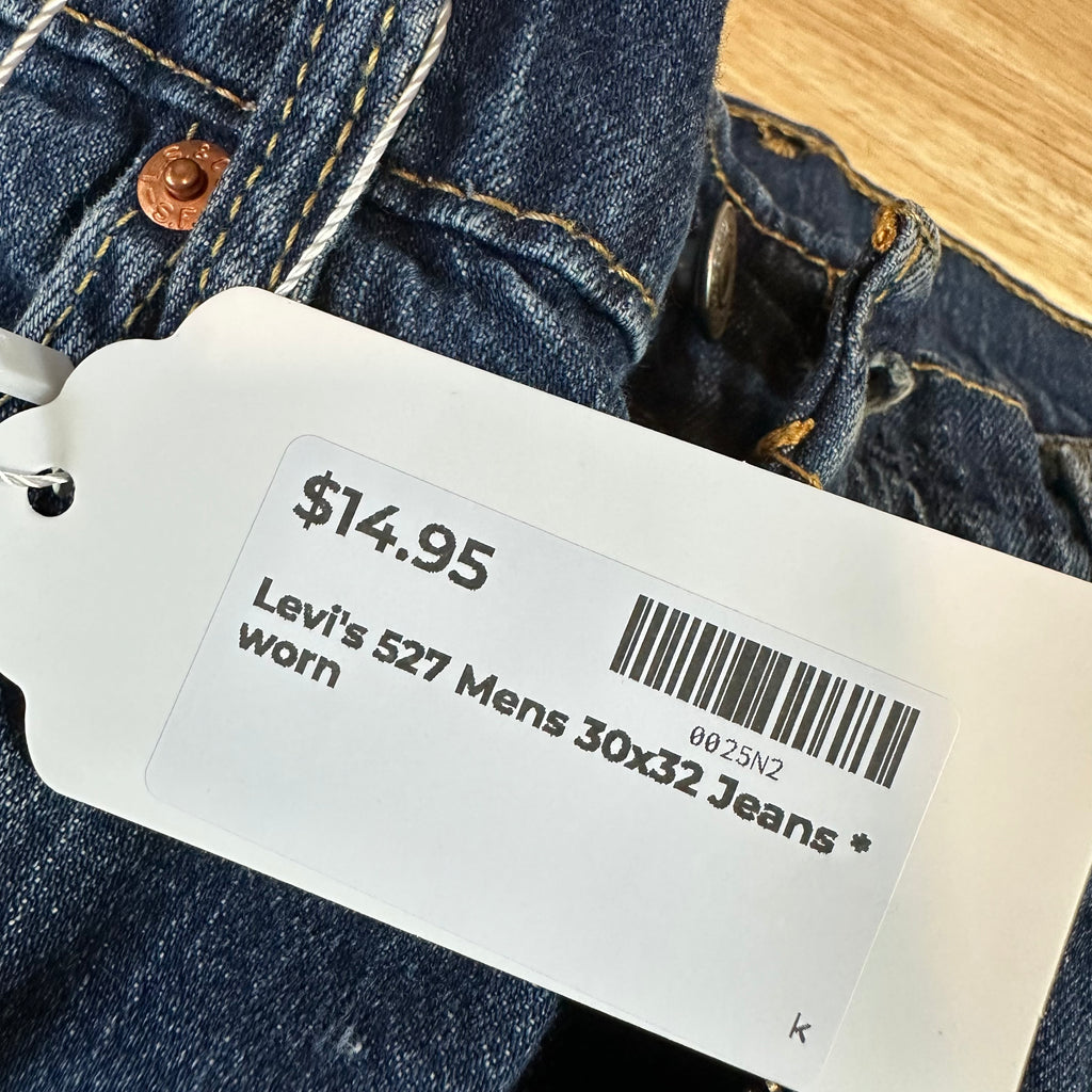 Levis 527 Mens 30x32 Blue Jeans