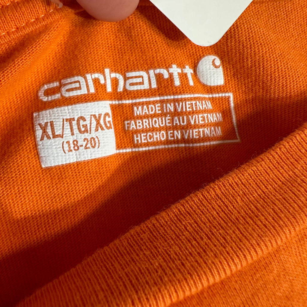 Carhartt Short Sleeve Orange T-Shirt Boys XL