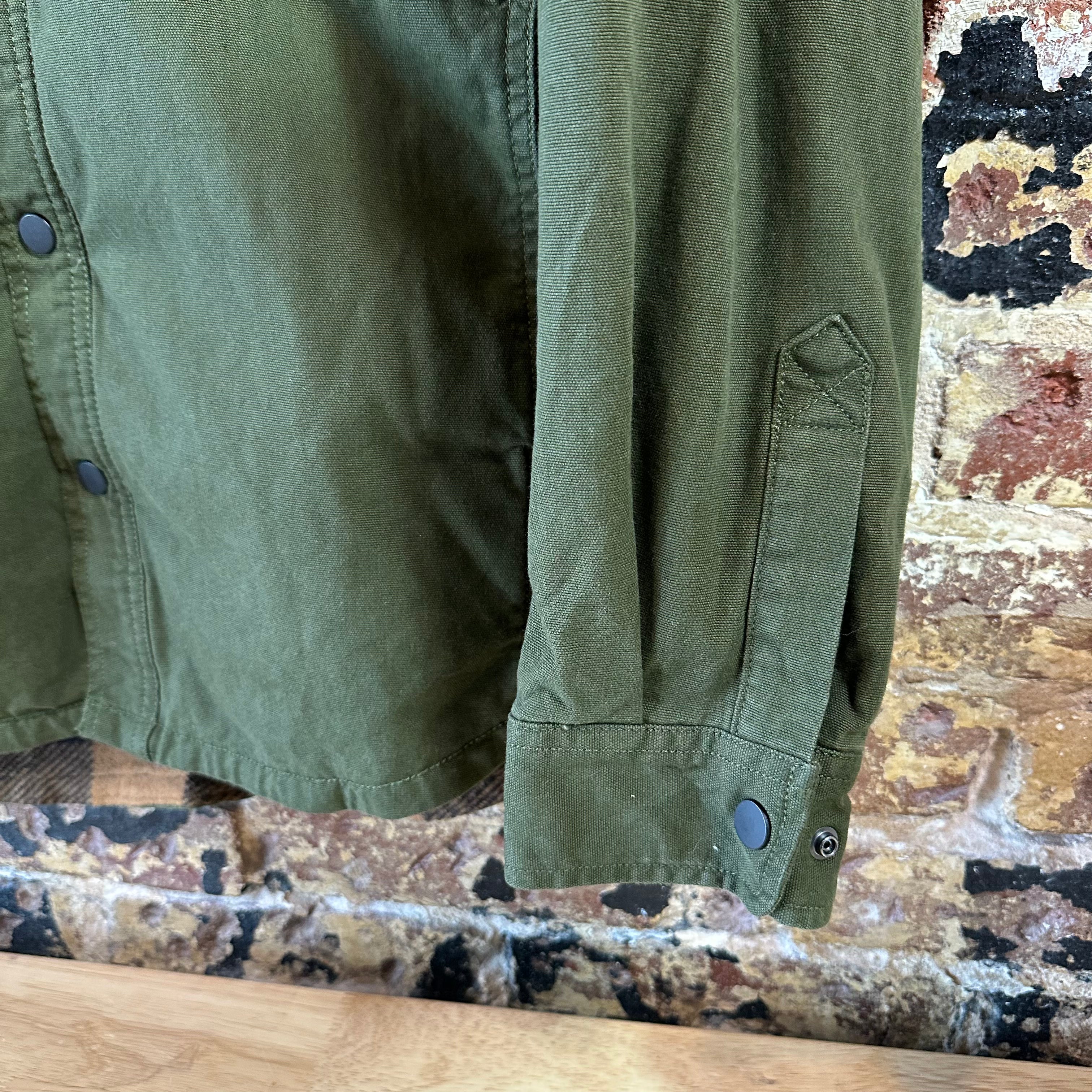 Carhartt Mens Medium Green Flannel Shirt