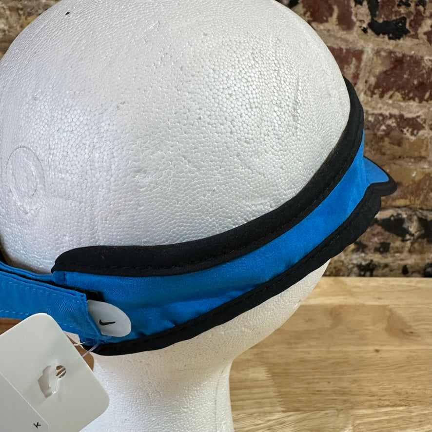 Nike Dri-Fit Featherlight Dri-Fit Blue Visor Hat Strapback OSFM Swoosh
