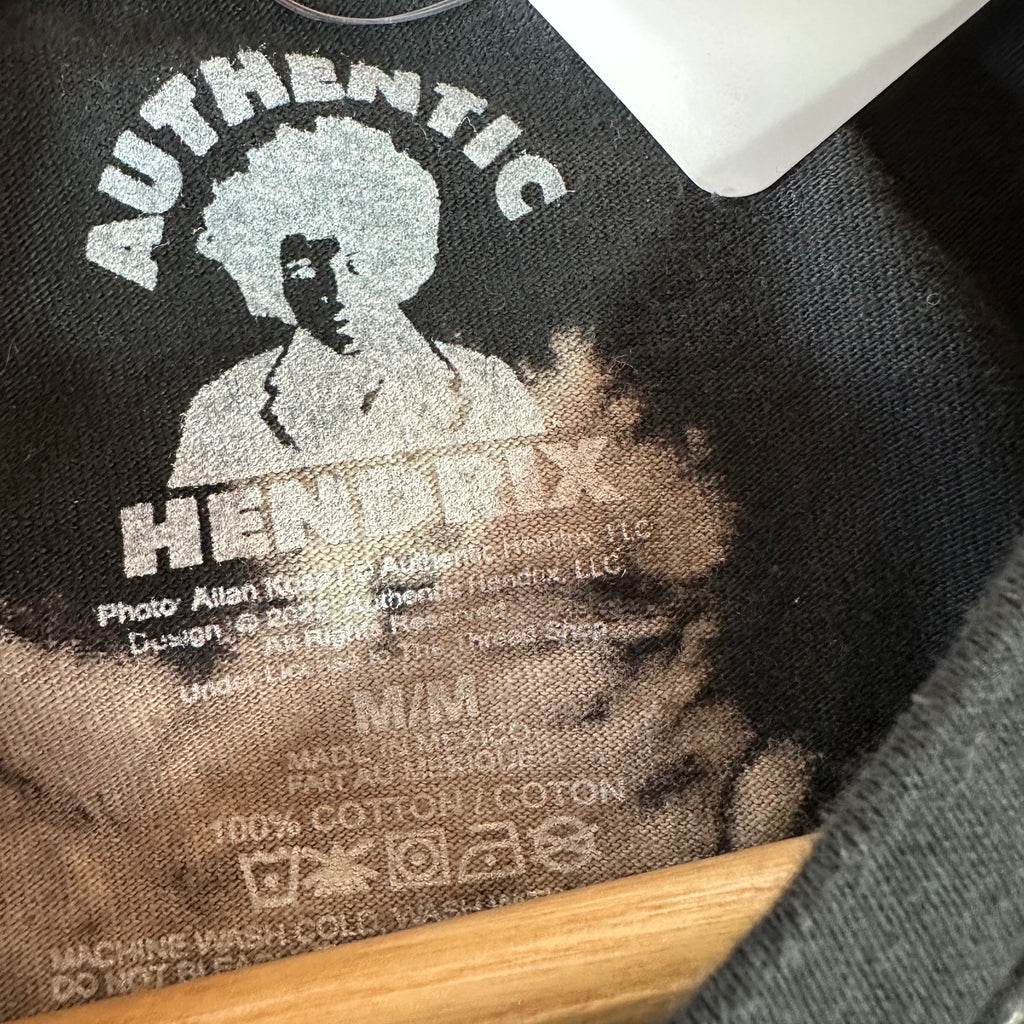 Hendrix Live in Concert Band Tee T Shirt Size Medium Black S/S