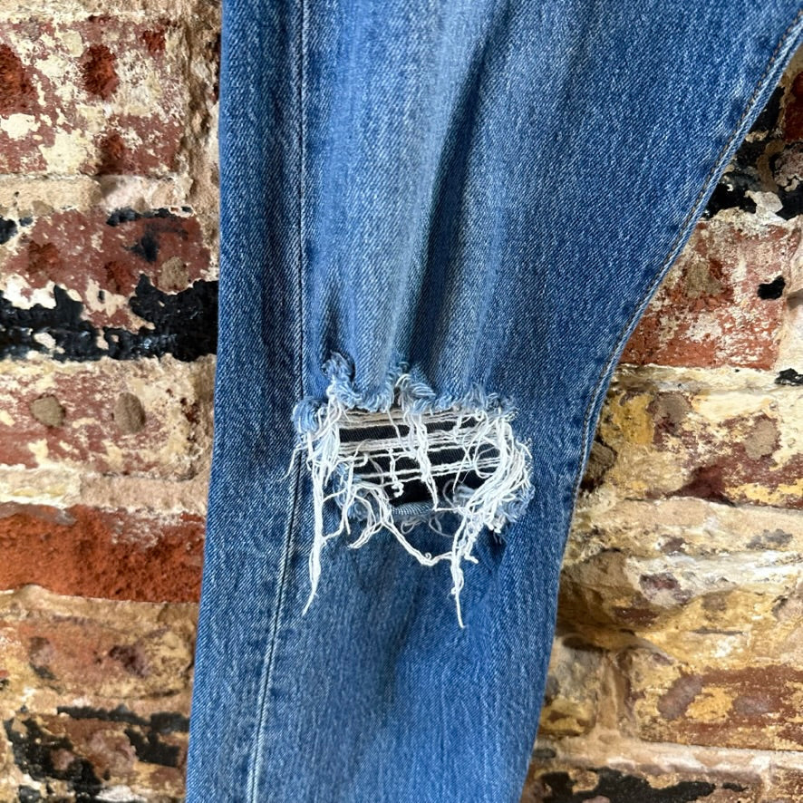 Levi's Womens 29x27 Distressed Jeans