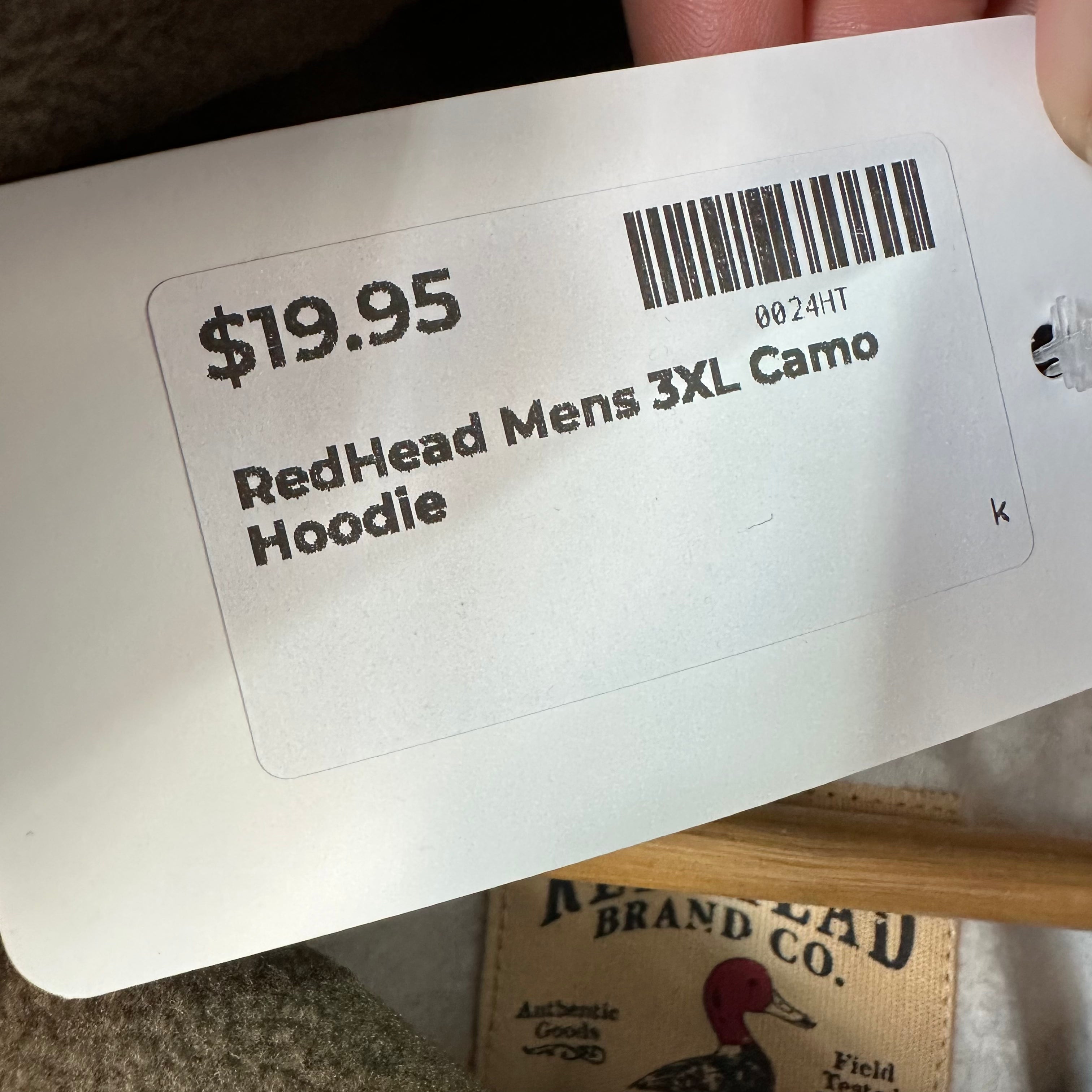 Red Head Outdoor Camo Deer Skull Hunting Pullover Hoodie Jacket Men’s Size 3XL