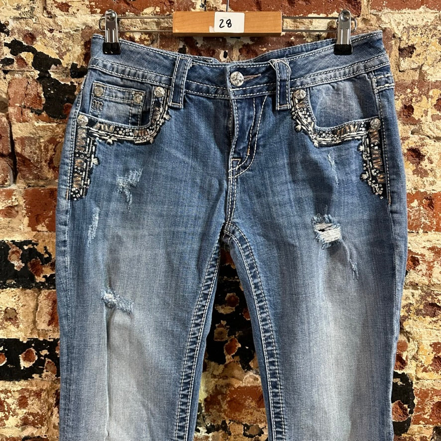 Miss Me Capri Jeans Womens 28