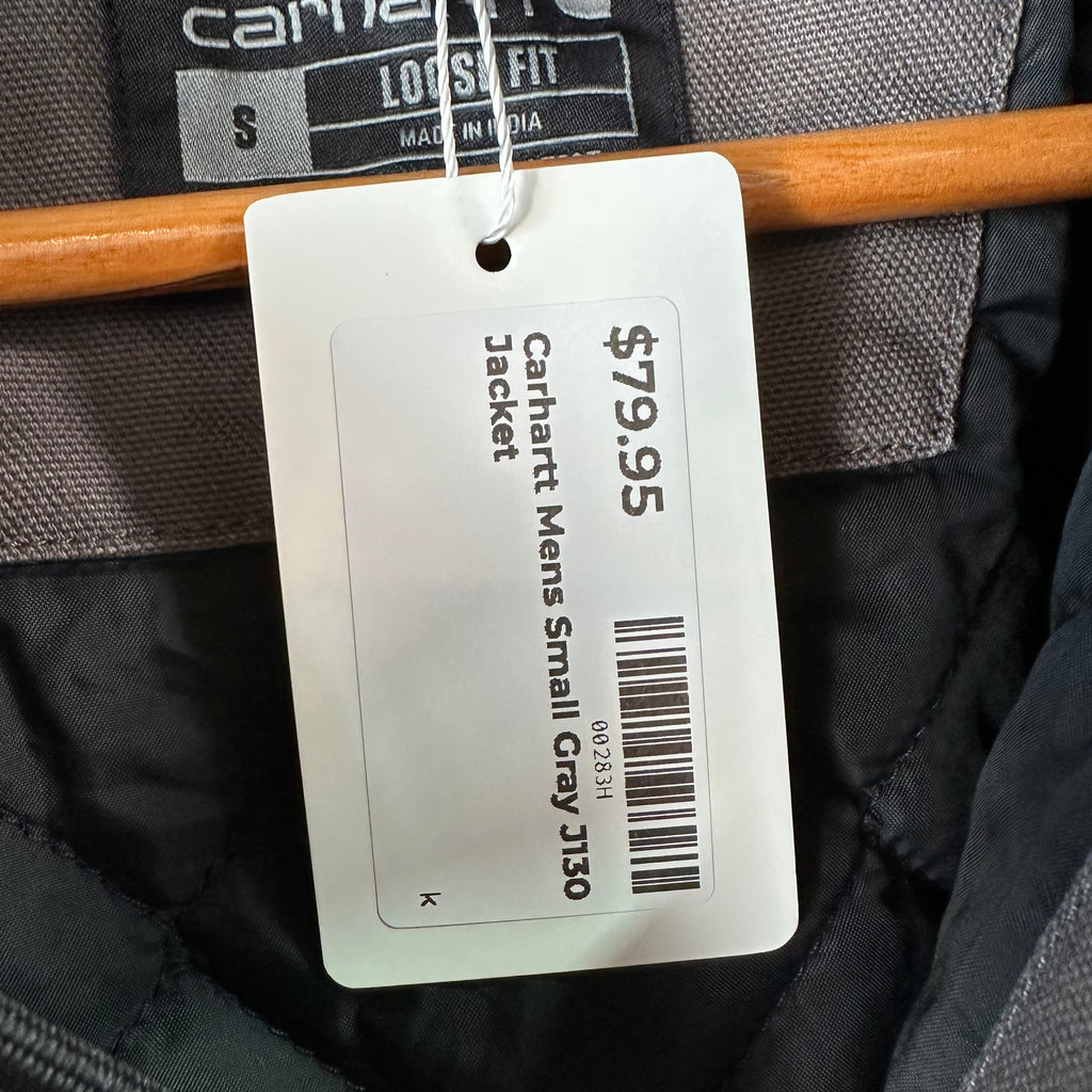 Carhartt J130 Mens Small Gray Jacket