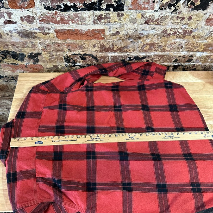 Carhartt Mens Medium Red Flannel Shirt