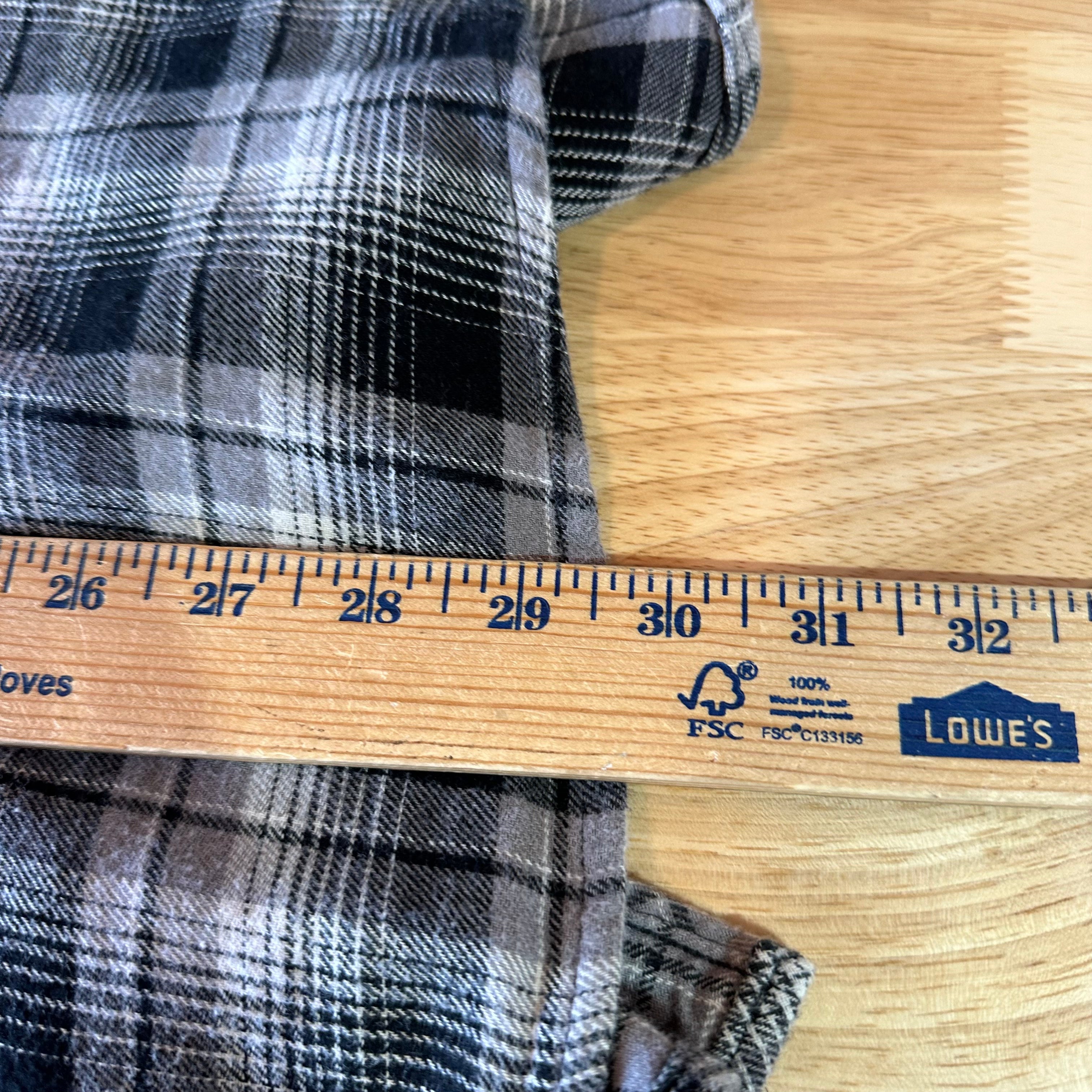 Wrangler Wrancher Flannel Shirt Mens XLT Pearl Snap Button Long Sleeve Plaid