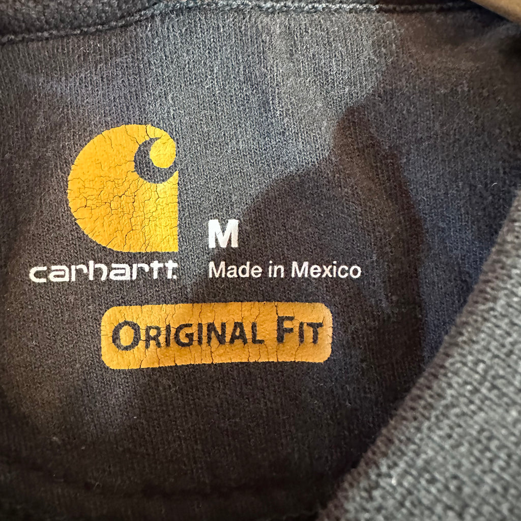 Carhartt Sweatshirt Mens Black Crewneck Size Medium Original Fit
