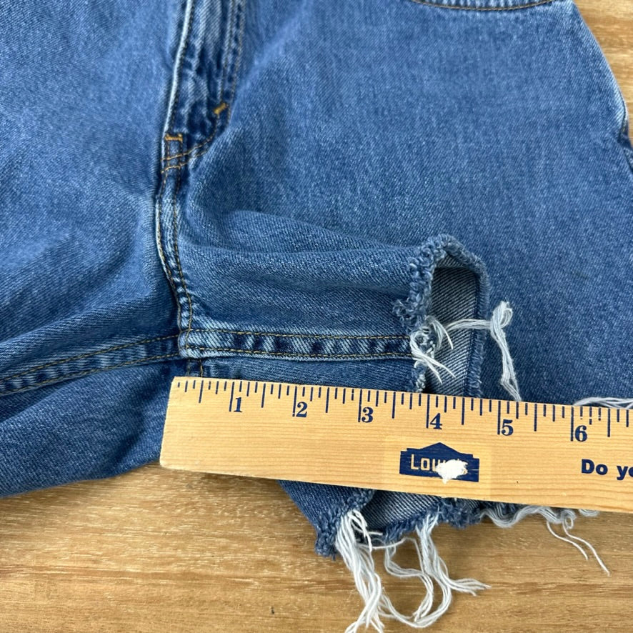 Levi's Cut Off Denim Blue Jean Shorts Womens 8 Distressed - 28x4"