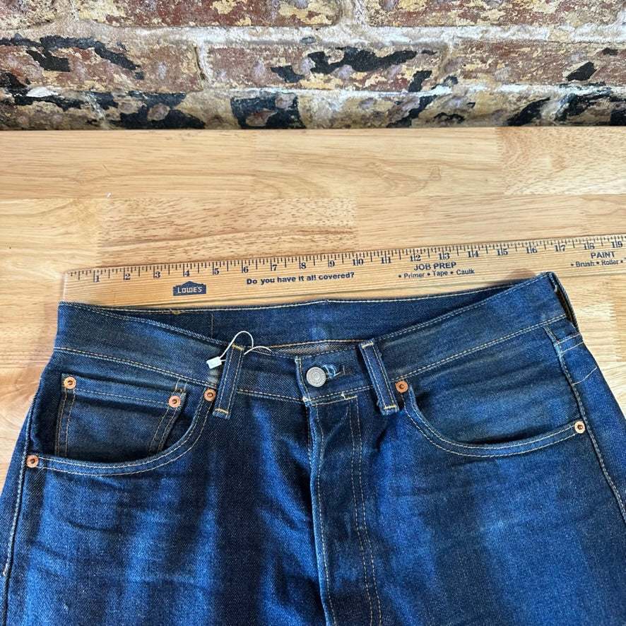 Levi's 501 Mens 32x34 Dark Blue Jeans