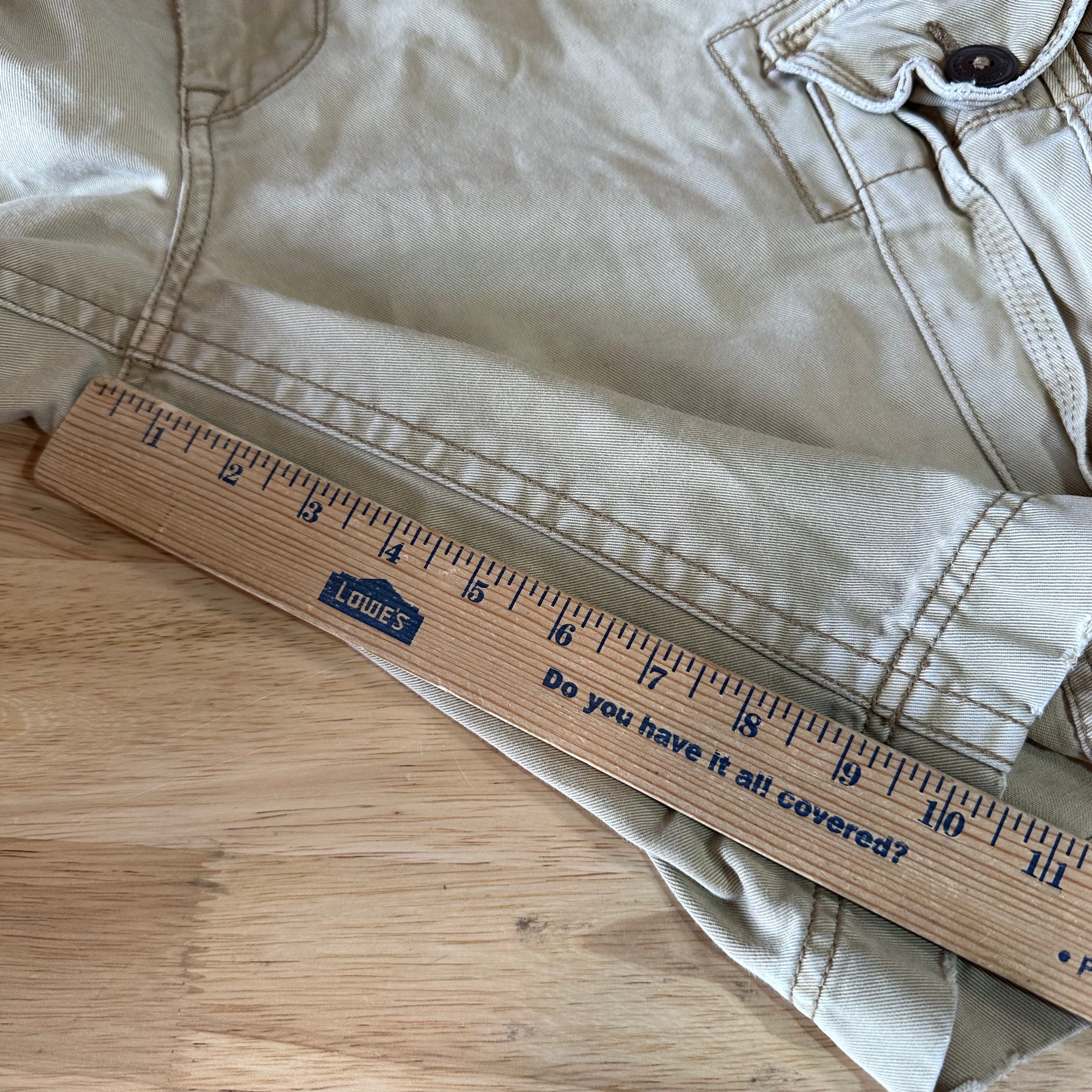 American Eagle Outfitters Classic Cargo Shorts Mens 34 Tan 10.5" inseam