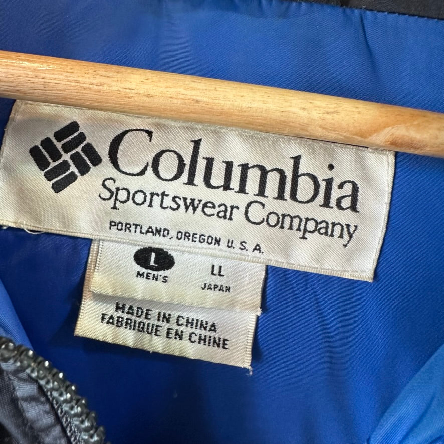 Columbia Men's Duck Down Puffer Jacket Black Full Zip