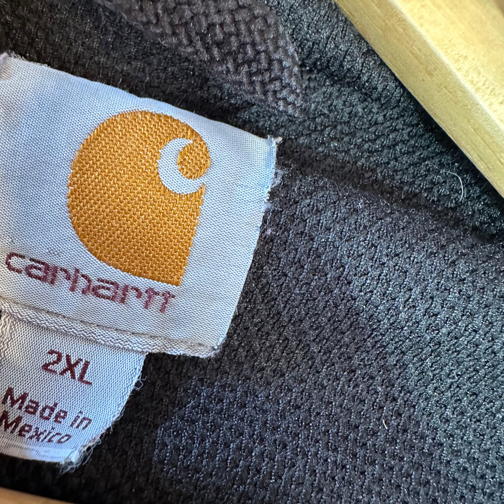Carhartt J149 CHH Hoodie Full Zip Sweatshirt Gray Mens Size 2XL Heavy Work