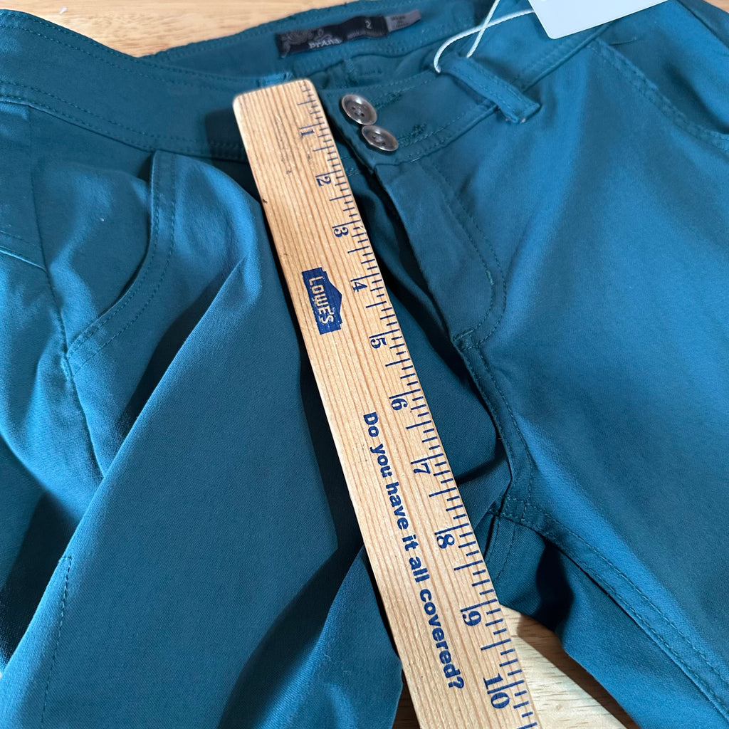 Prana Womens 2 Green Pants