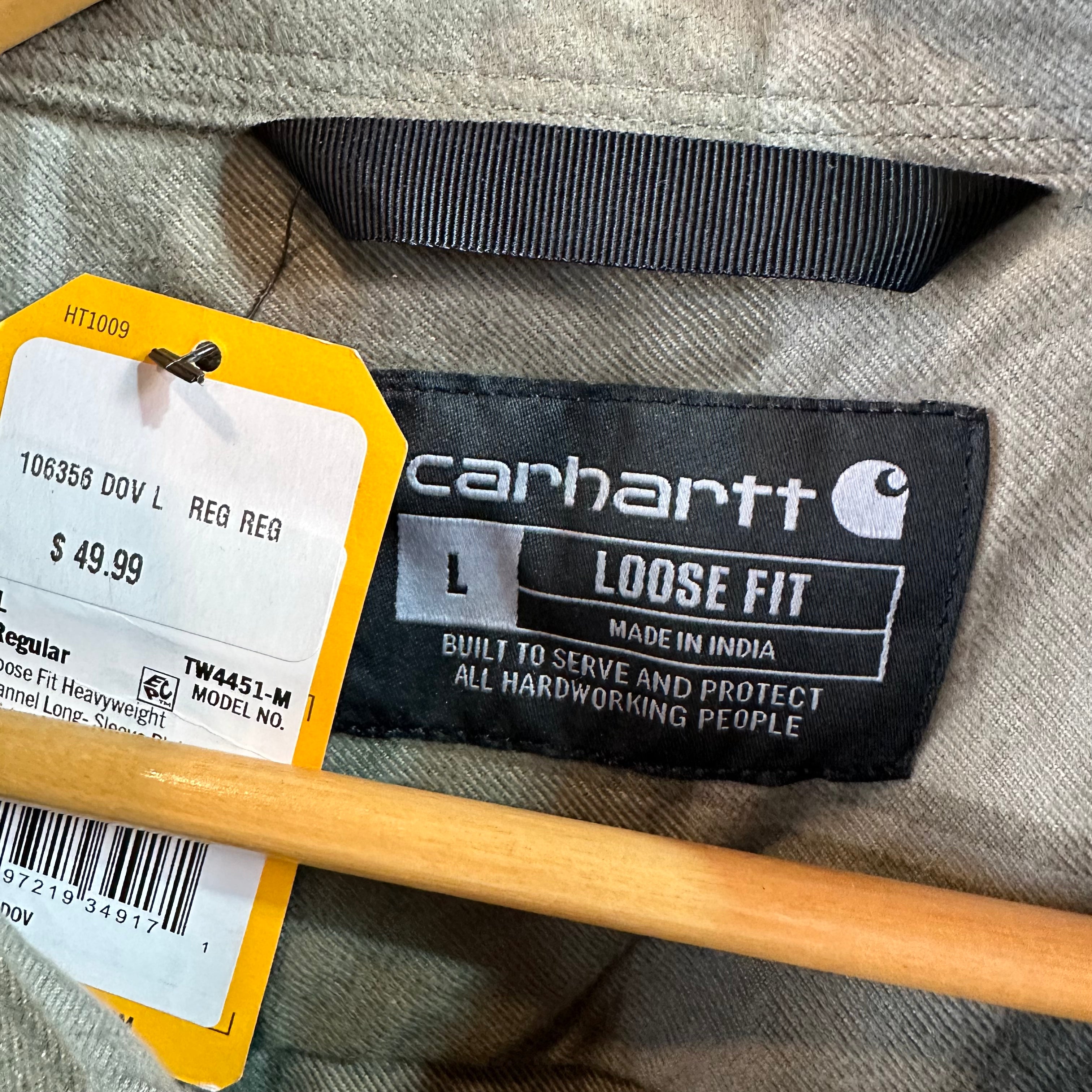 Carhartt Mens Large Flannel Shirt NEW