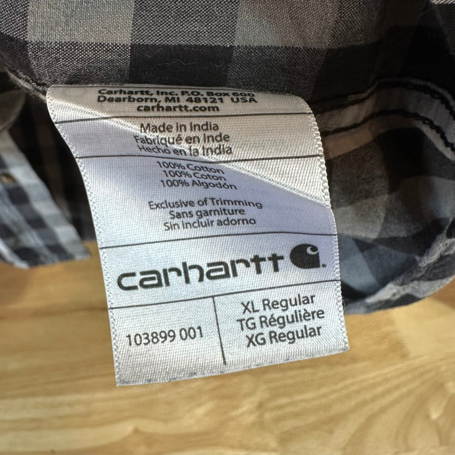 Carhartt Mens XL Long Sleeve Button Up
