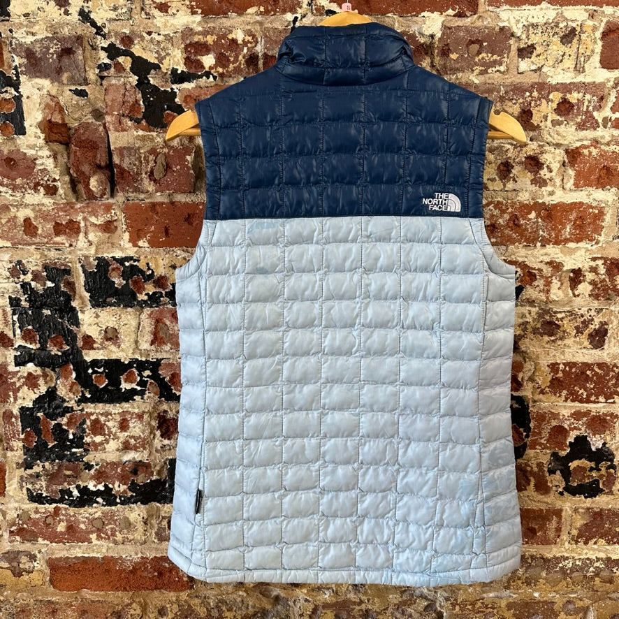 North Face Womens Small Thermoball Blue Vest