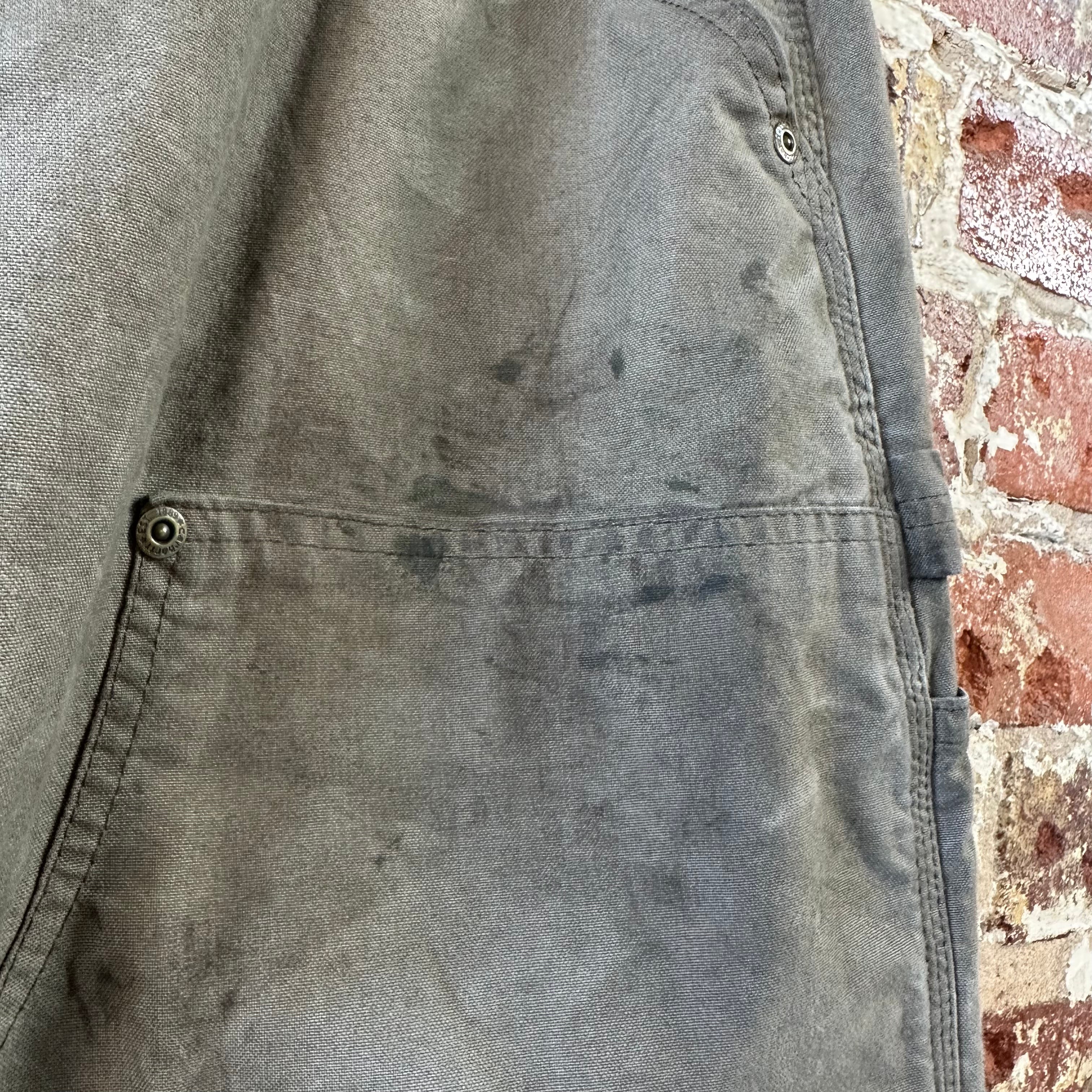 Carhartt Mens 34x32 Light Brown Double Knee Pants