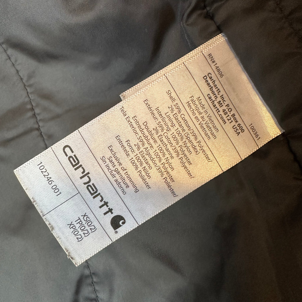 Carhartt Black Full Swing Jacket Womens XS