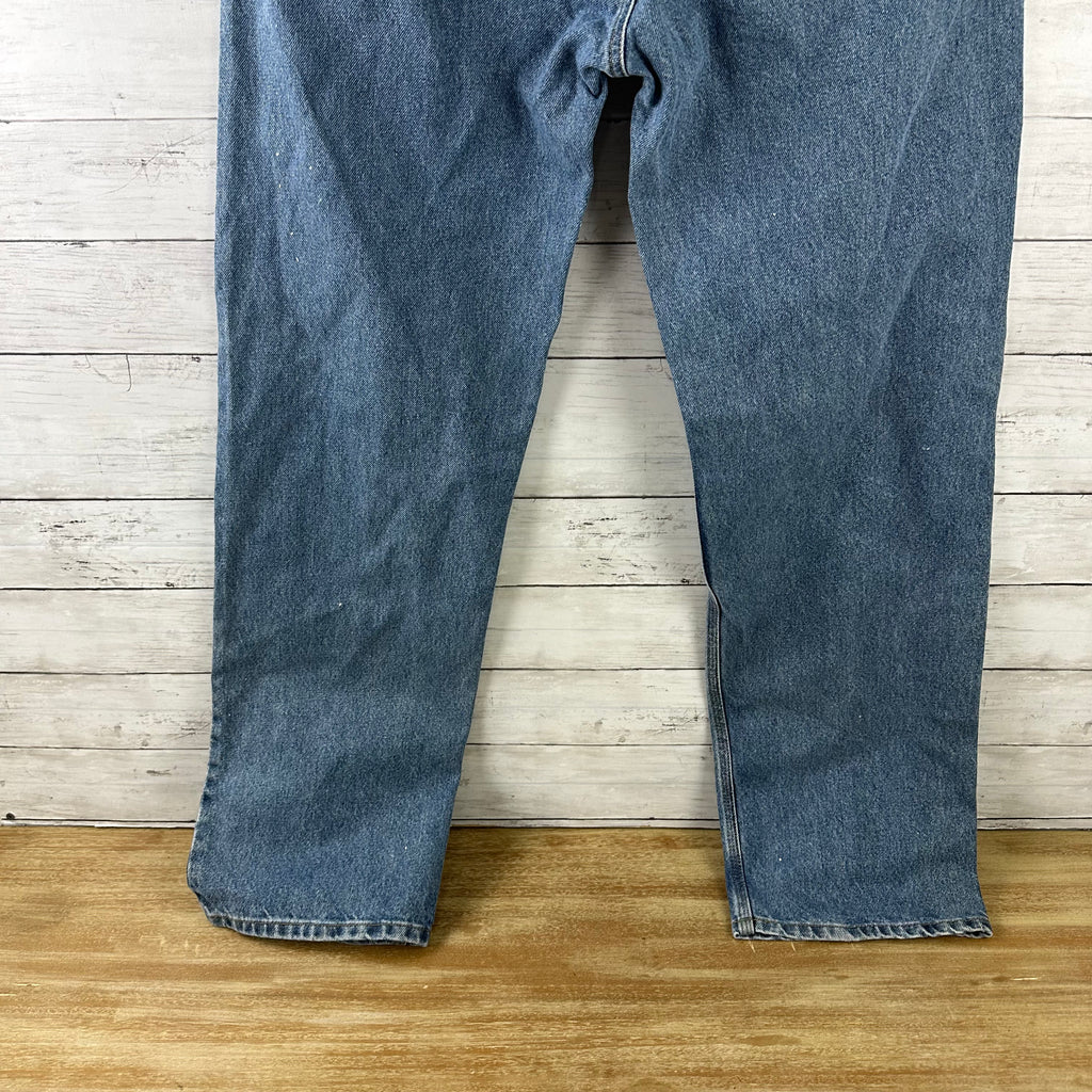 Carhartt Relaxed Fit Mens Measures 36x33 Jeans Workwear Work Denim
