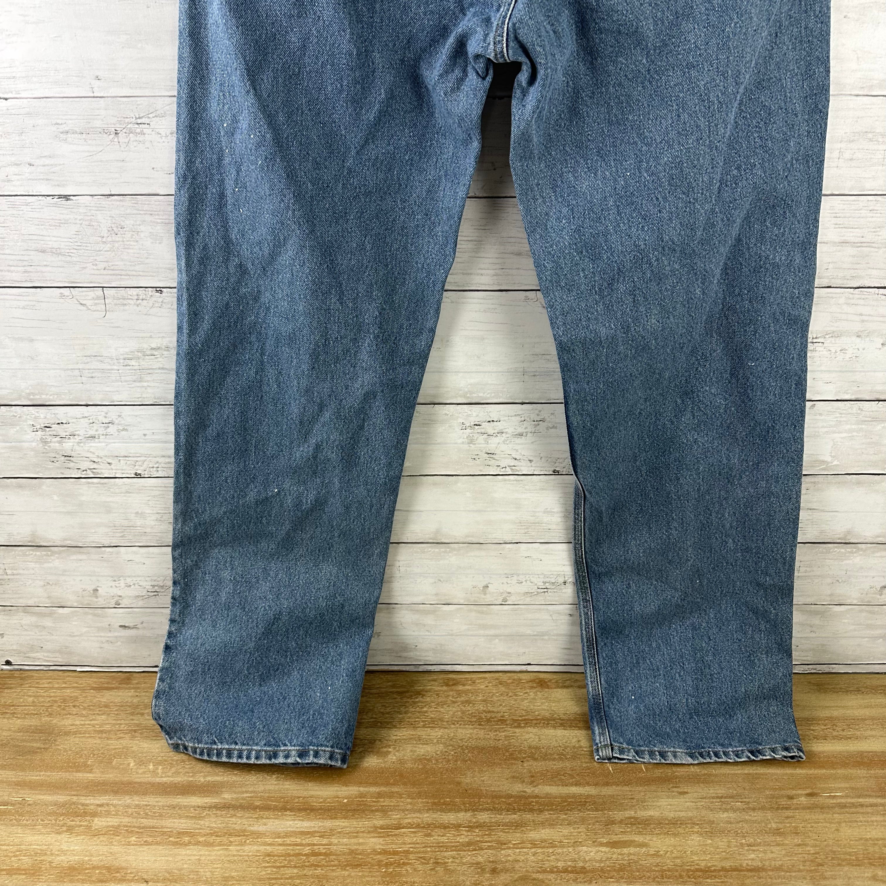 Carhartt Relaxed Fit Mens Measures 36x33 Jeans Workwear Work Denim