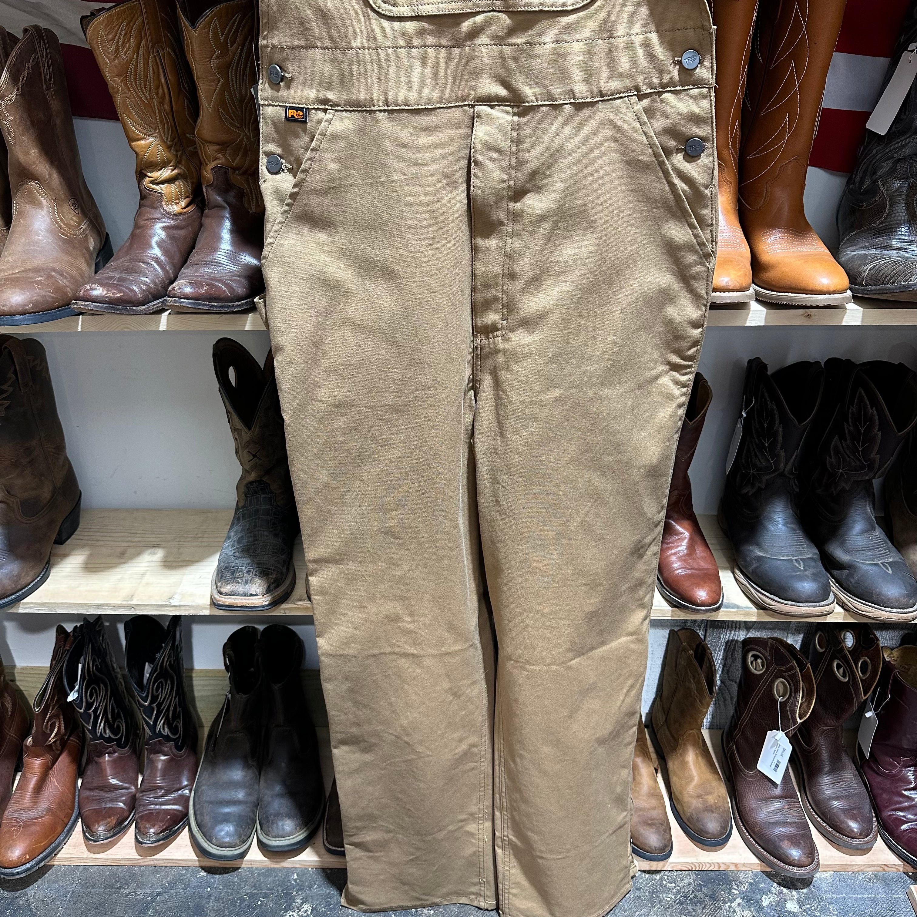 Timberland Pro Mens Small Brown Bibs NEW