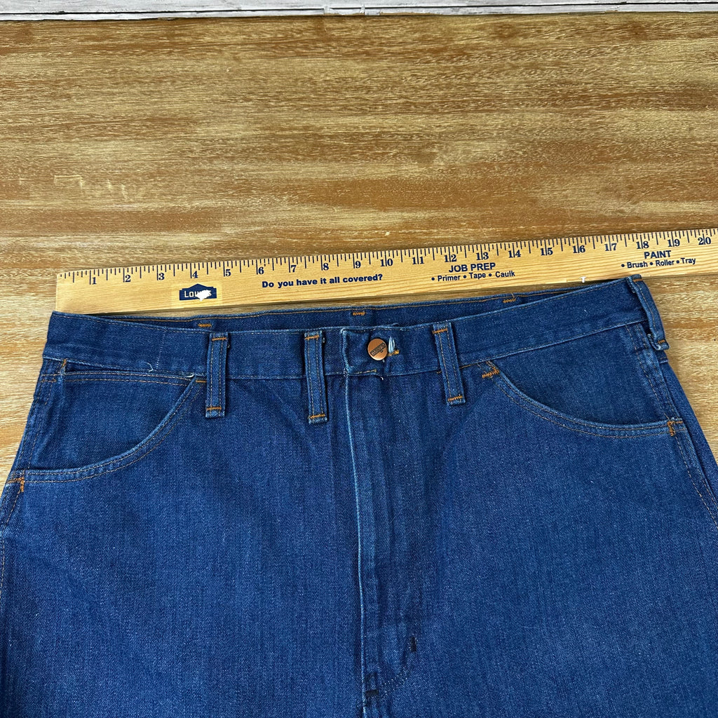 Vintage Wrangler Jeans 38x24.5 Blue western denim *hemmed