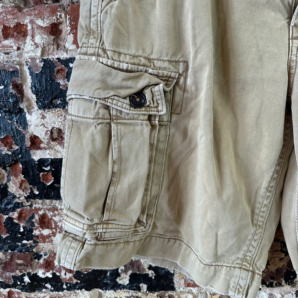 American Eagle Outfitters Classic Cargo Shorts Mens 34 Tan 11" inseam