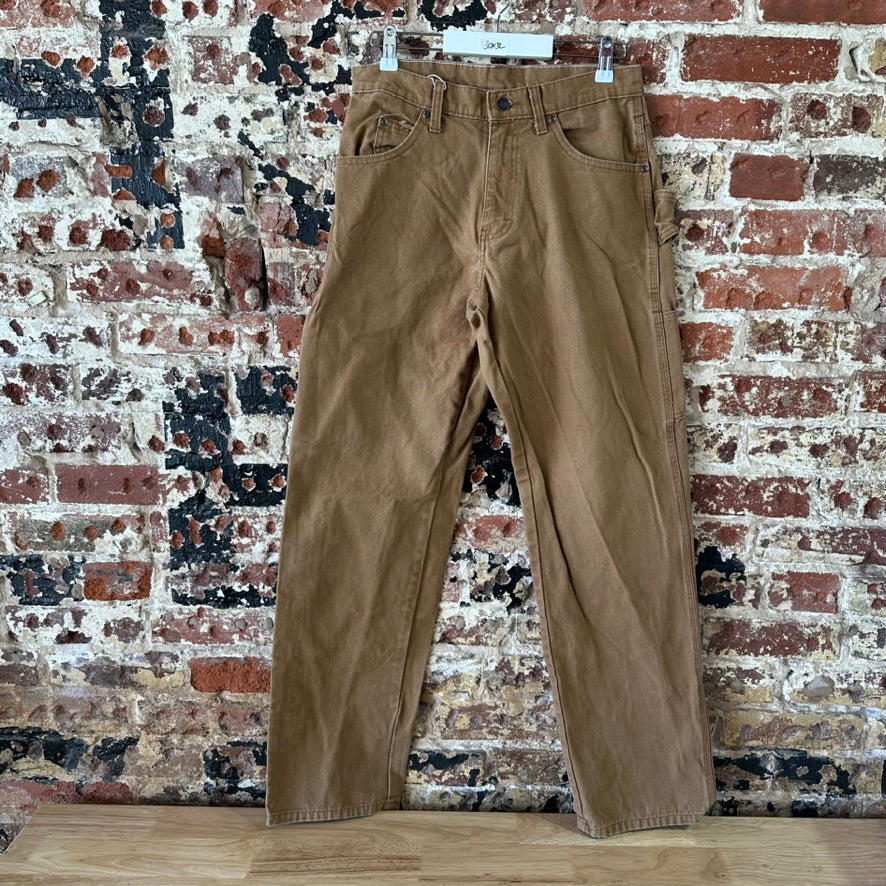 Dickies Mens 30x32 Duck Canvas Carpenter Brown Utility Pants Grunge Work