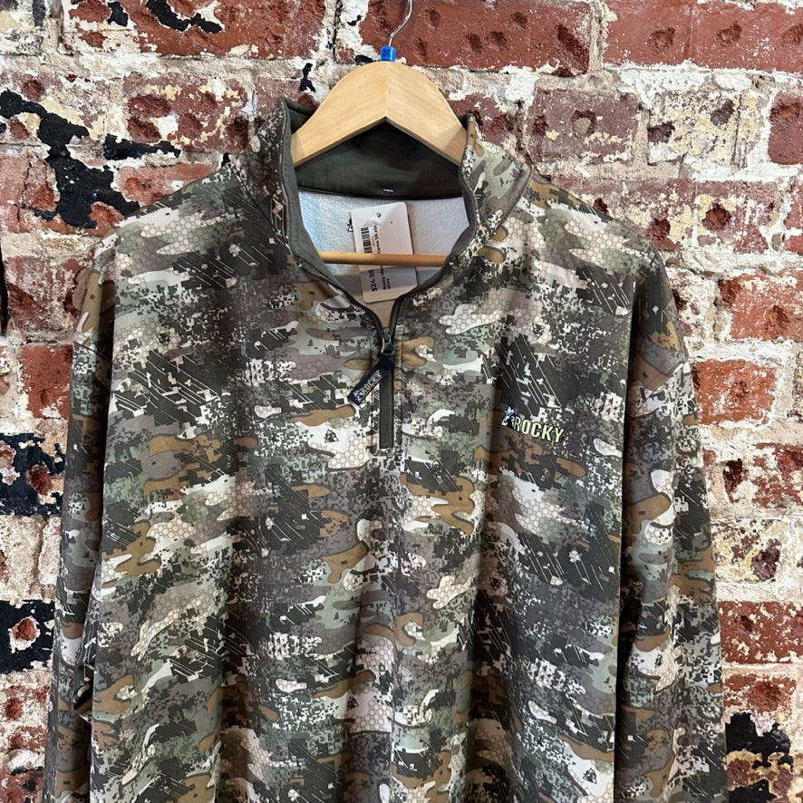 Rocky Men's 2XL L/S 1/4 zip Shirt