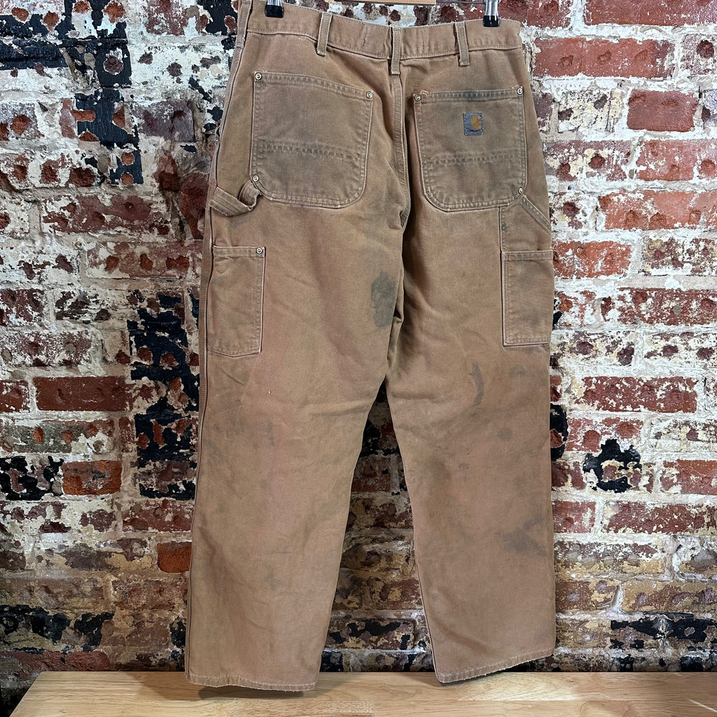 Carhartt B01 BRN Mens 34x30 Double Knee Pants