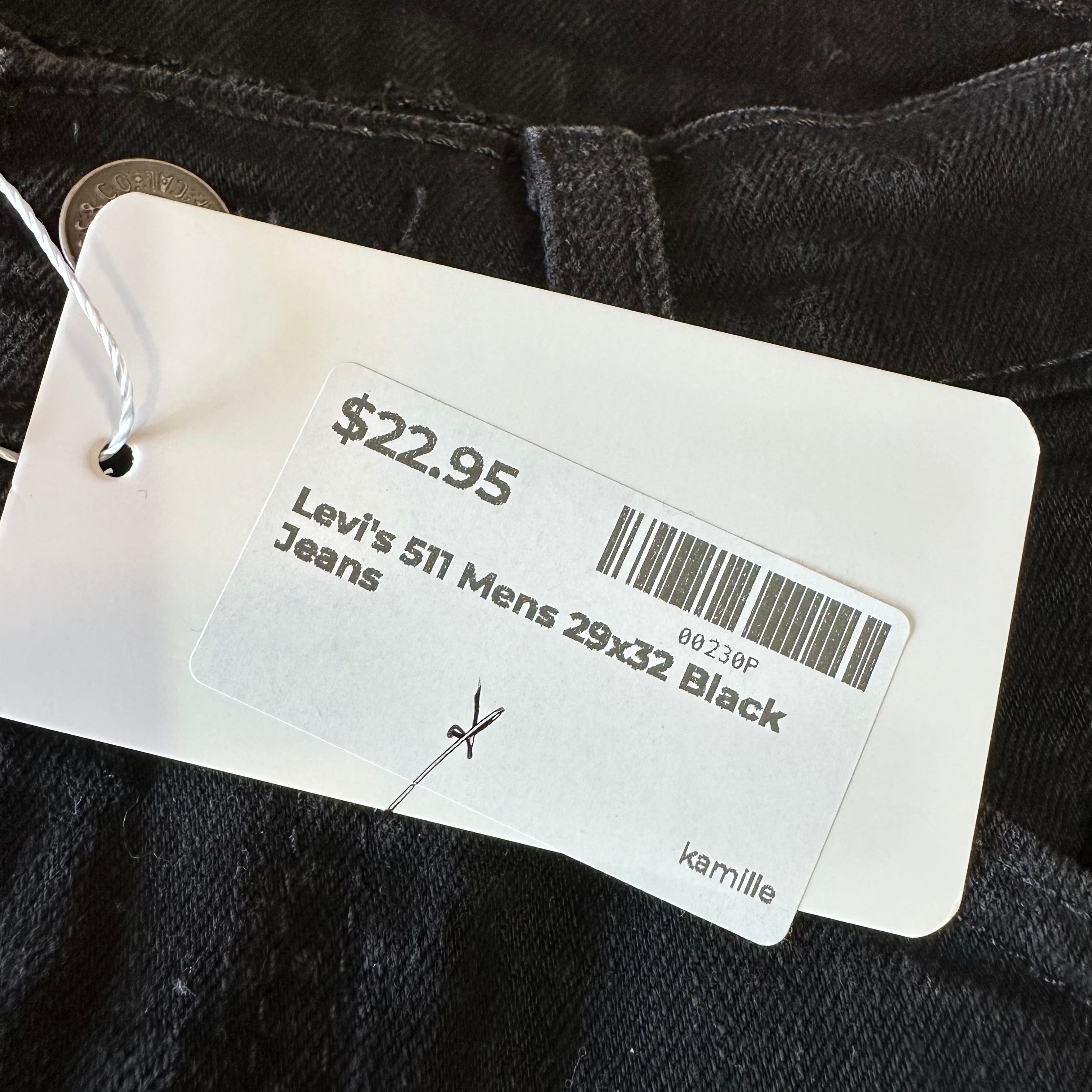 Levis Mens 511 Black Jeans 29x32 Slim Fit Modern Denim Levi's