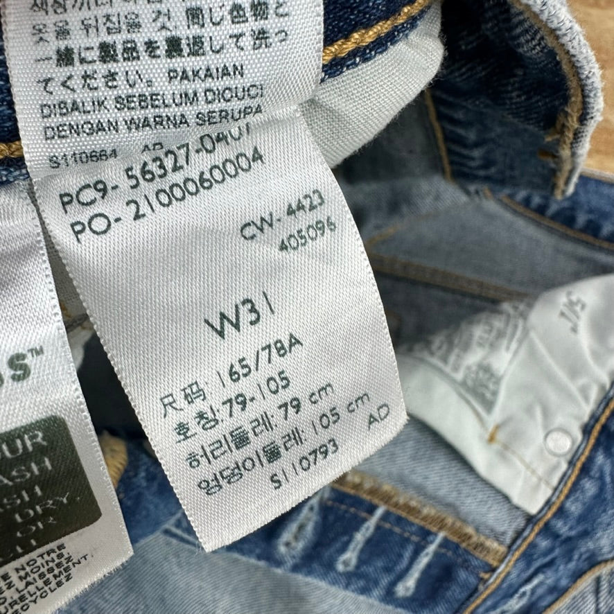 Levi's Cut Off Denim Blue Jean Shorts Womens 31 Distressed - 32x2.5"