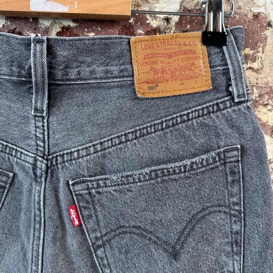 Levi's Cut off Black Jean Shorts Black Womens 25