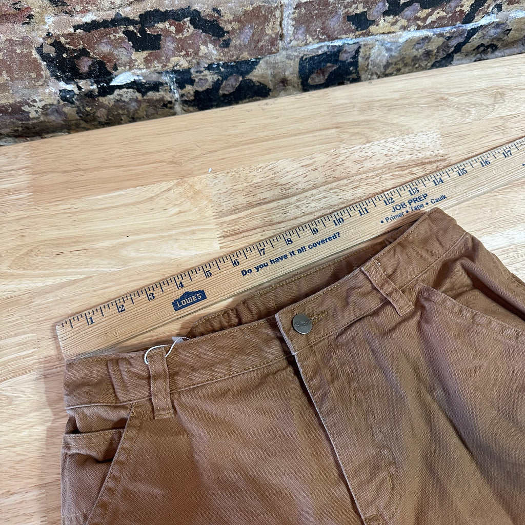 Carhartt Flannel Lined Brown Pants Boys 14