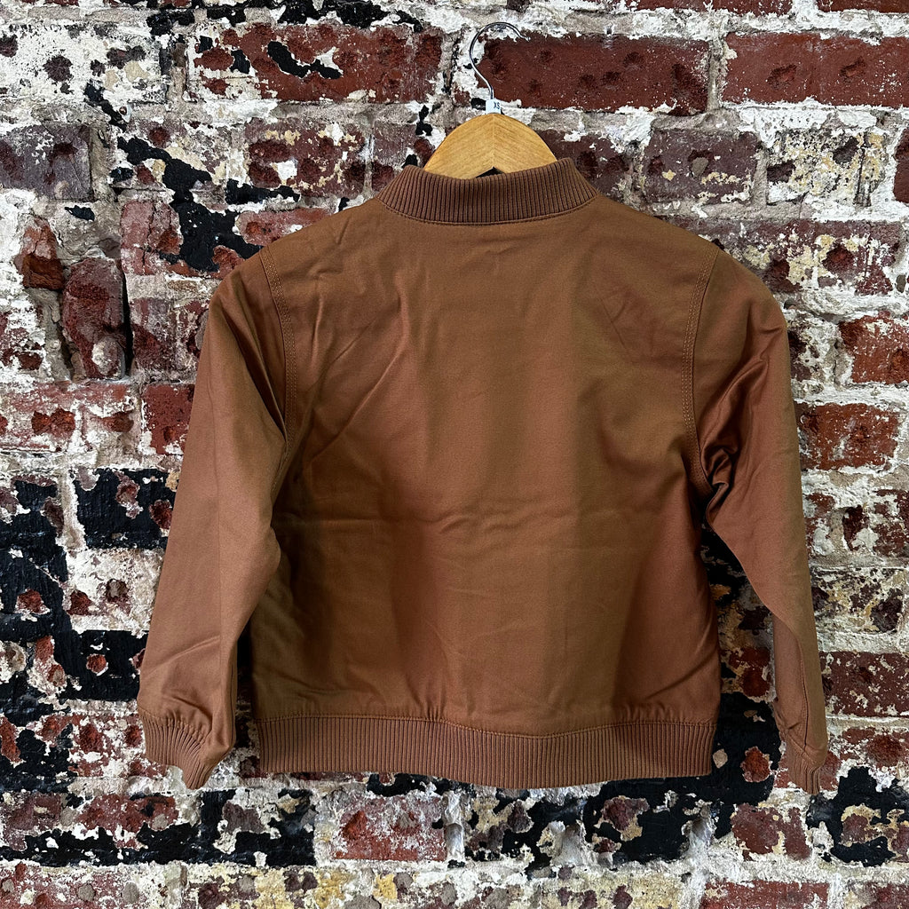 Carhartt Jacket Youth Girls XS (6) Rugged Flex Canvas Bomber Coat NEW Brown