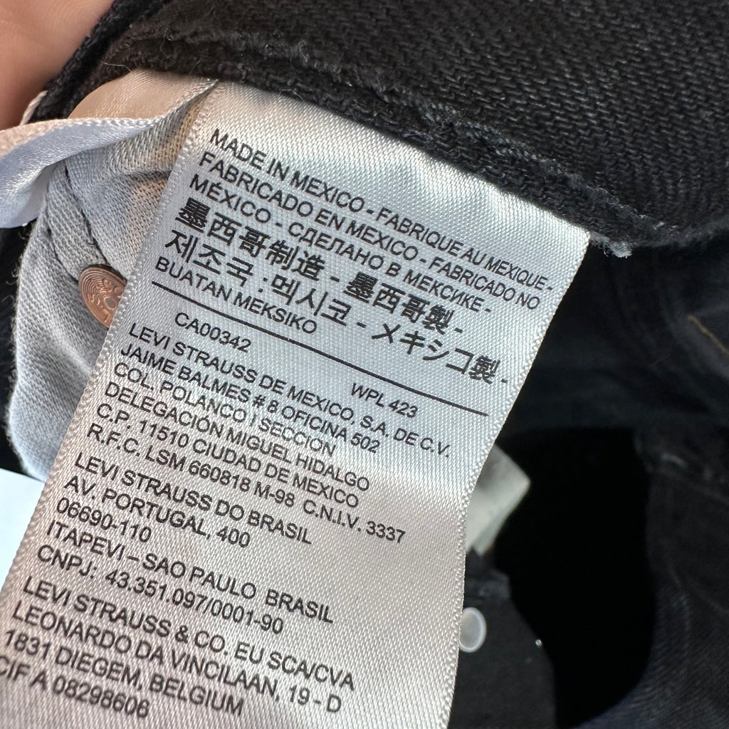 Levi's 501 Mens 32x34 Black Jeans