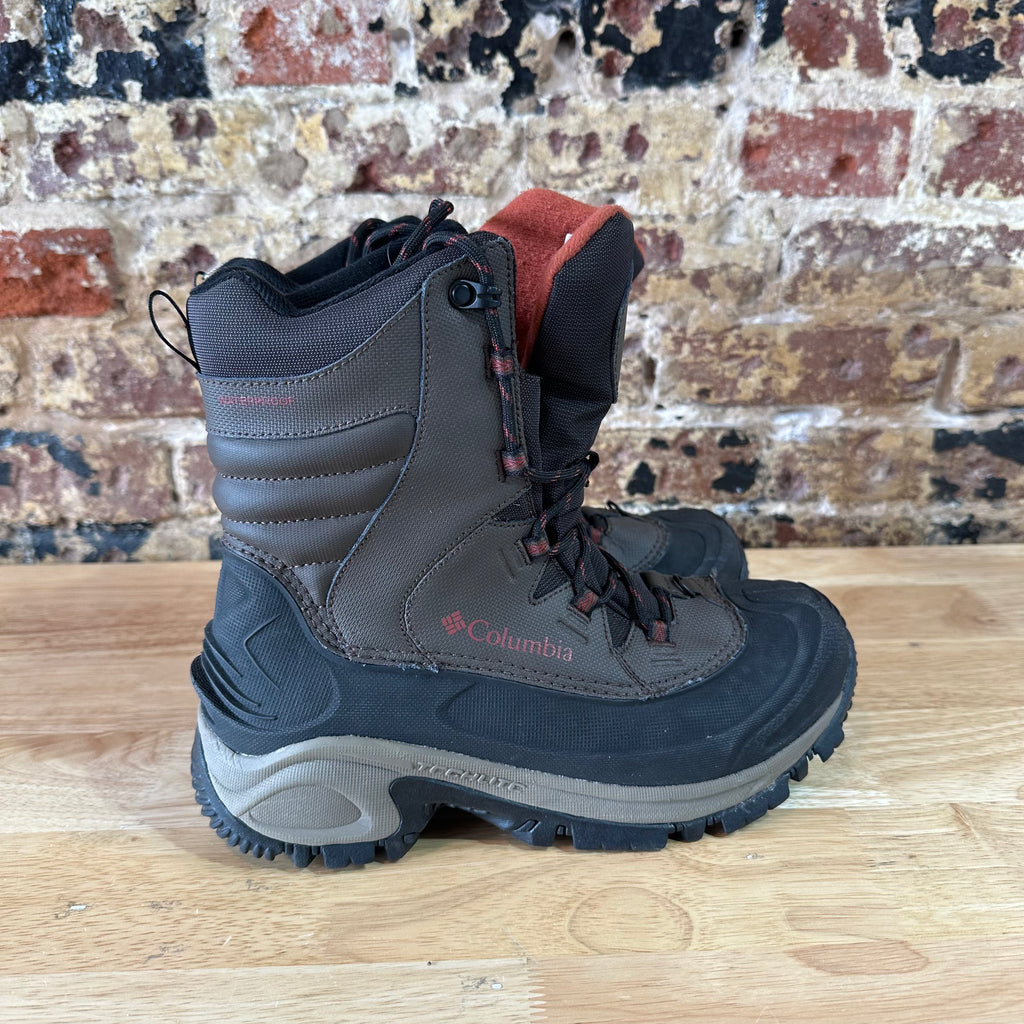 Columbia Bugaboot II Boots Mens Size 8 - Black, Brown Hiking Waterproof