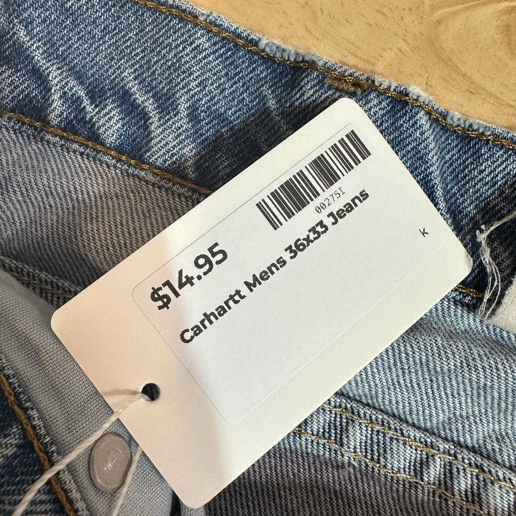 Carhartt Mens 36x33 Jeans