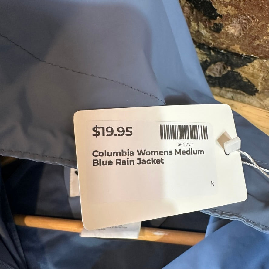Columbia Women's Medium Blue Rain Jacket