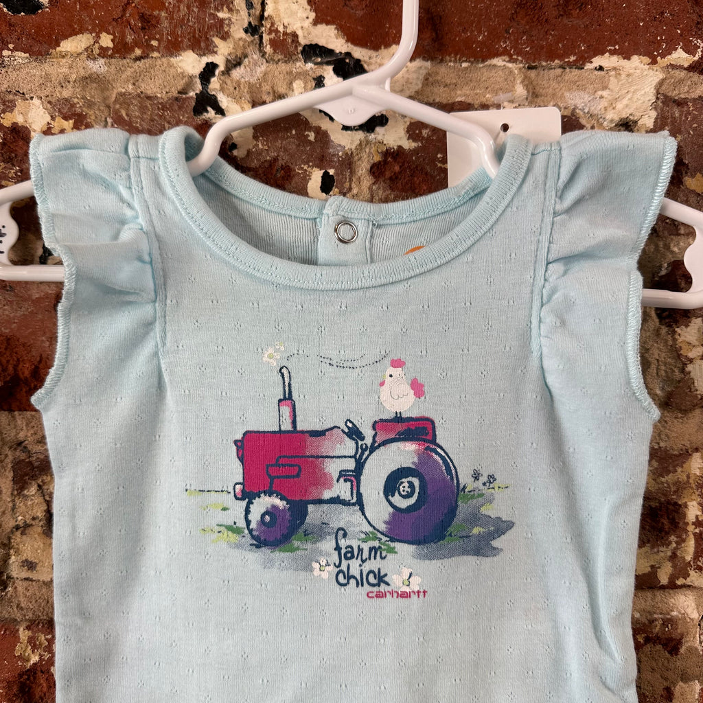 Carhartt Girls 6M Blue onsie