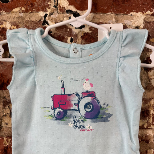 Carhartt Girls 6M Blue onsie
