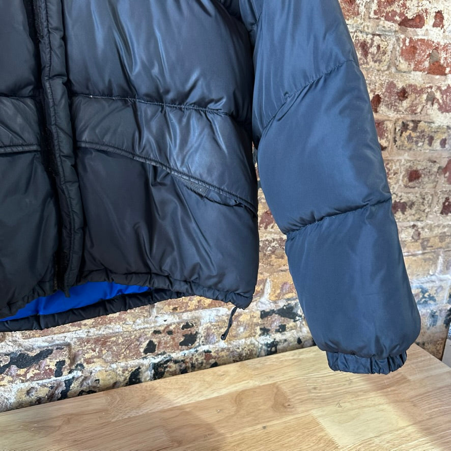 Columbia Men's Duck Down Puffer Jacket Black Full Zip