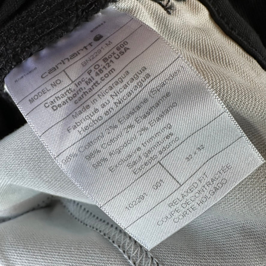 Carhartt Relaxed Fit Pants Mens 32x32 Black Relaxed Straight Workwear