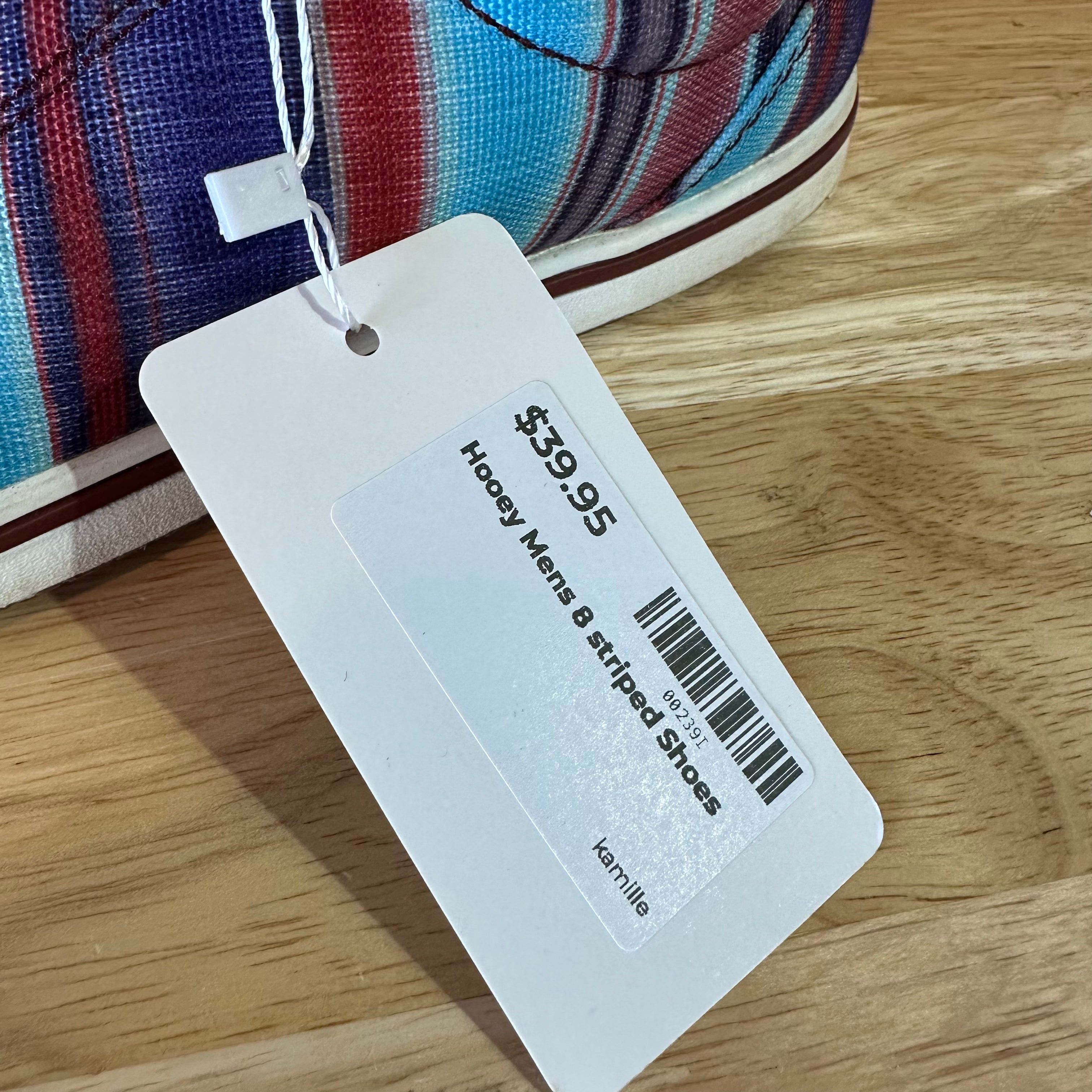 Twisted X Mens 8 M Shoes Sneakers Hooey Loper Blue Red Multi Boho Leather